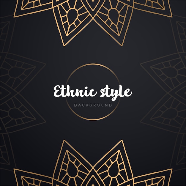 Gold background with mandala