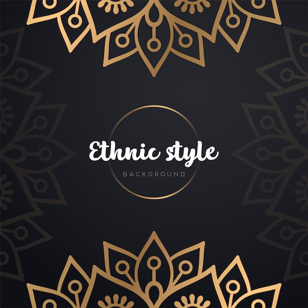 Gold background with mandala