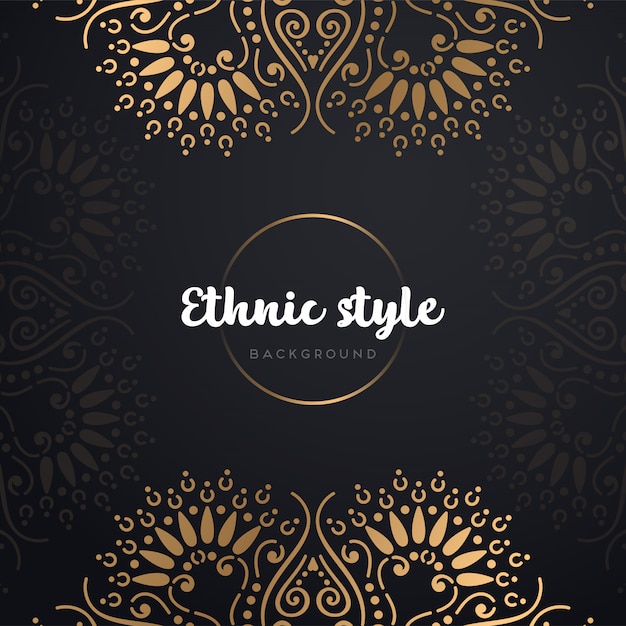 Gold background with mandala