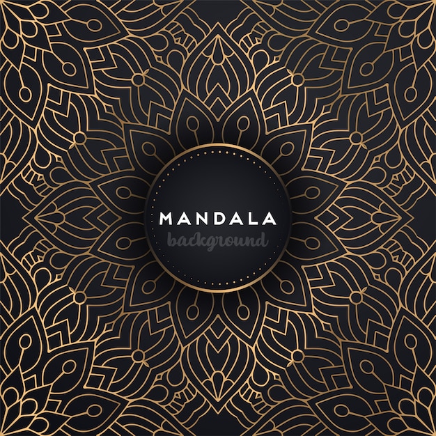 Gold background with mandala