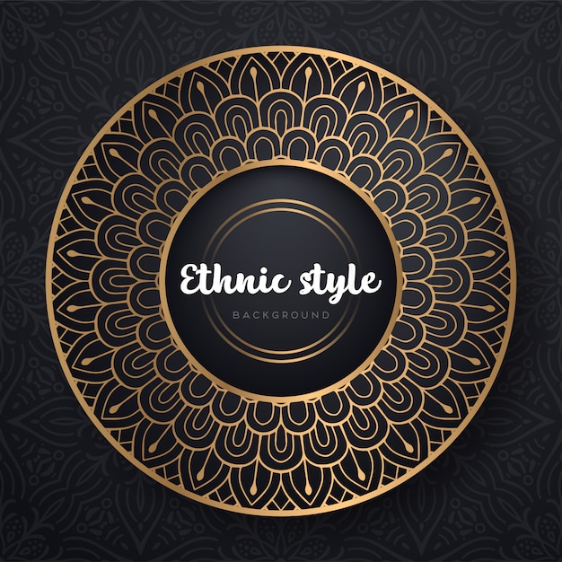 Gold background with mandala