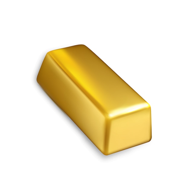 Vector gold bar financial investment treasure