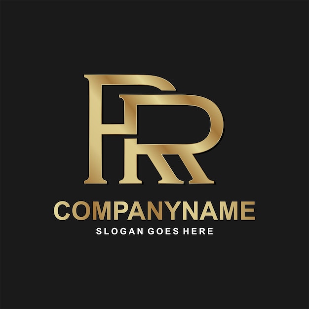 A gold and black logo for a company called prnanana.