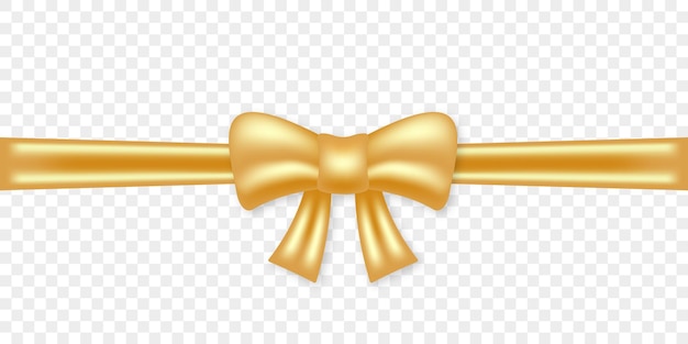 Gold bow for gift christmas holiday golden silk knot with strip decoration present box golden ribbon