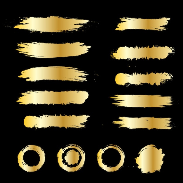 Gold brush   illustration