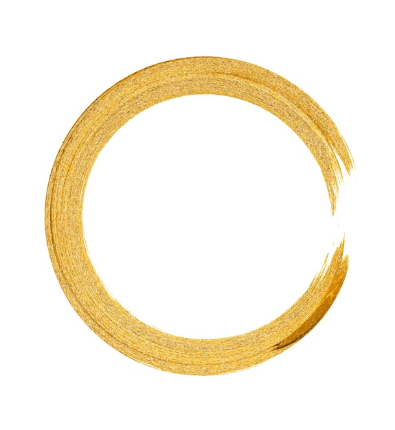 Gold circle frame