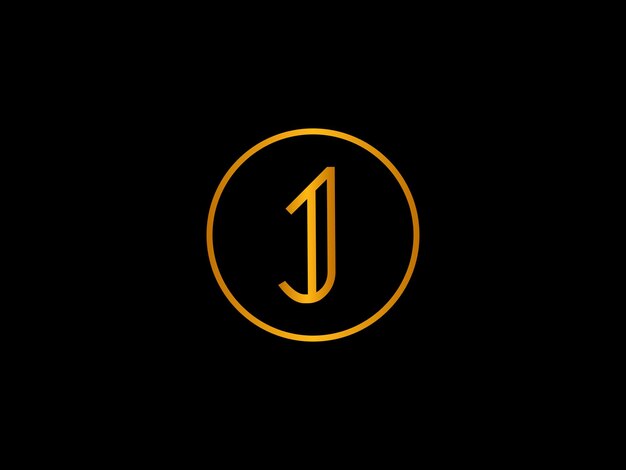 Gold circle logo with the letter j in the middle