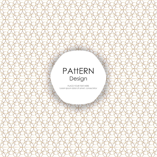 Vector gold circles seamless pattern