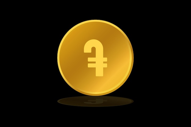ゴールド コイン ドラム アルメニア通貨お金アイコン記号または記号