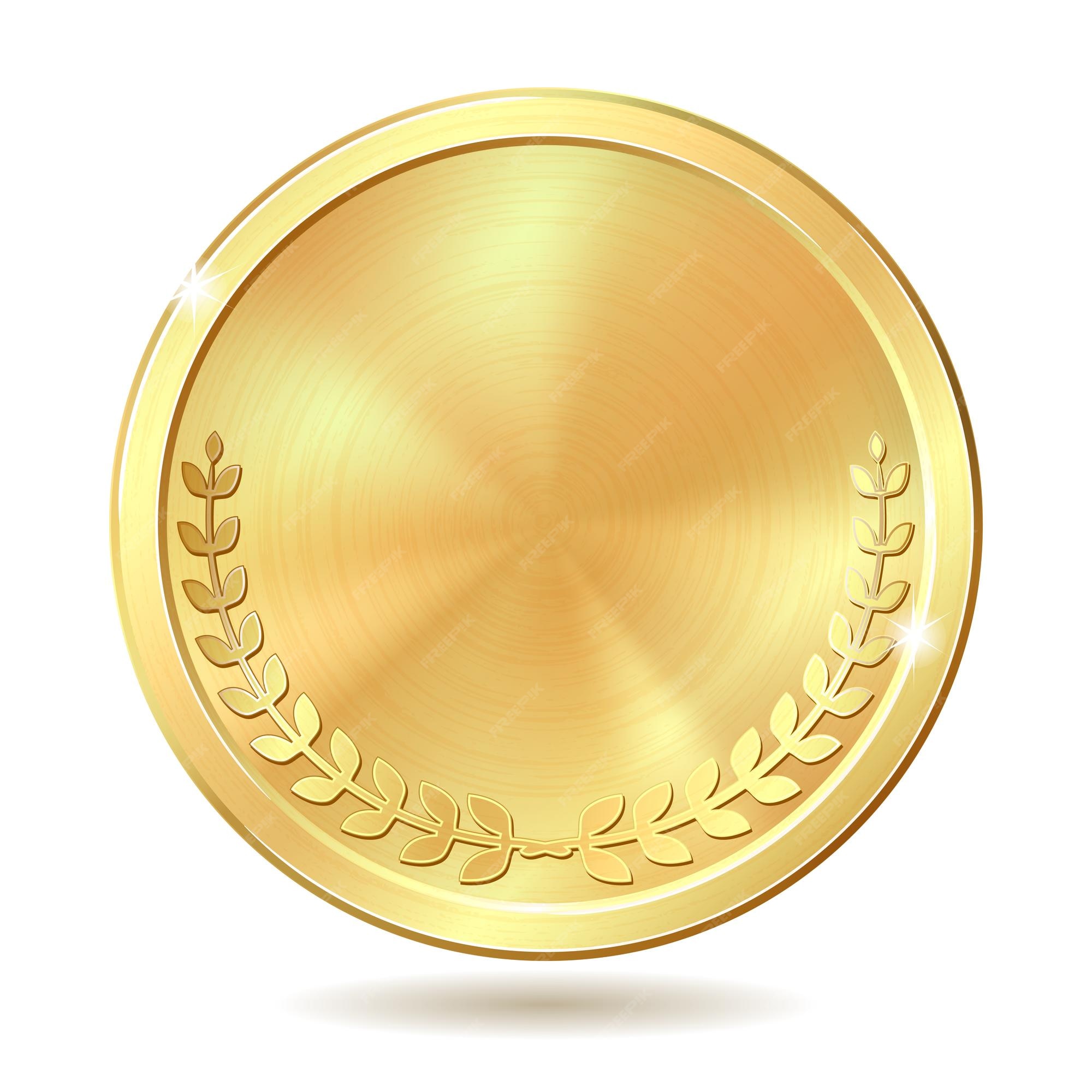 Premium Vector | Gold coin vector illustration isolated on white background