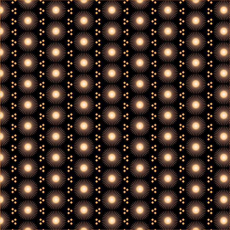 Vector gold color illustration for saree designs