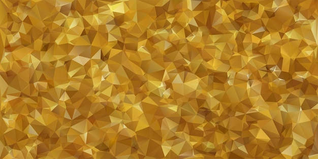 Vector gold color polygonal mosaic background, creative design templates