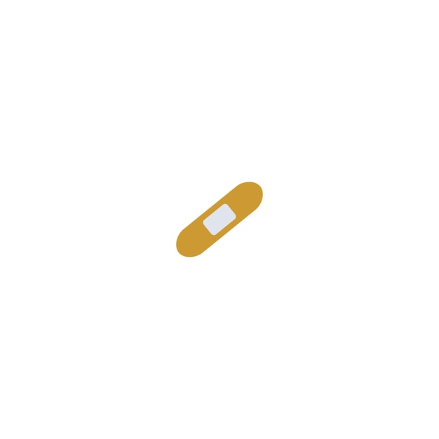 Vector a gold colored pill with a white background