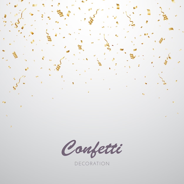 Gold confetti background
