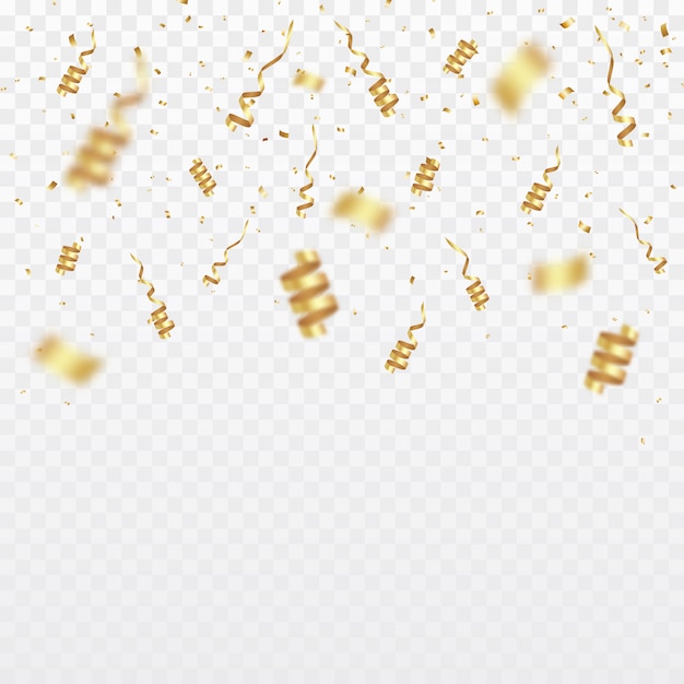 Gold confetti background