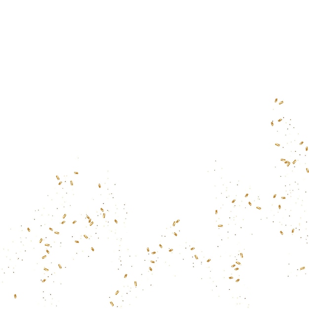 Vector gold confetti background.