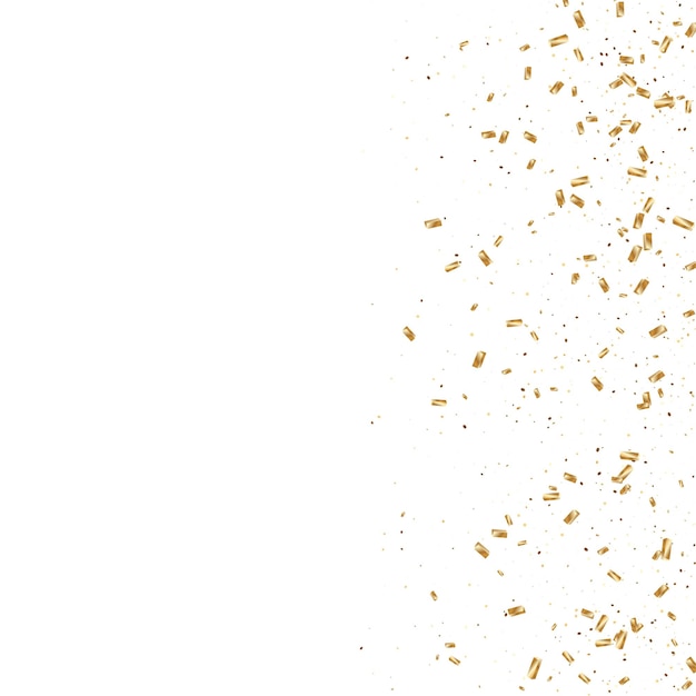 Vector gold confetti background.