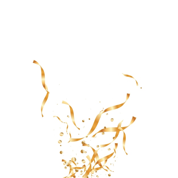 Vector gold confetti background.