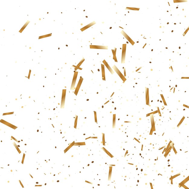 gold confetti background.