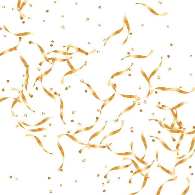 Vector gold confetti background.