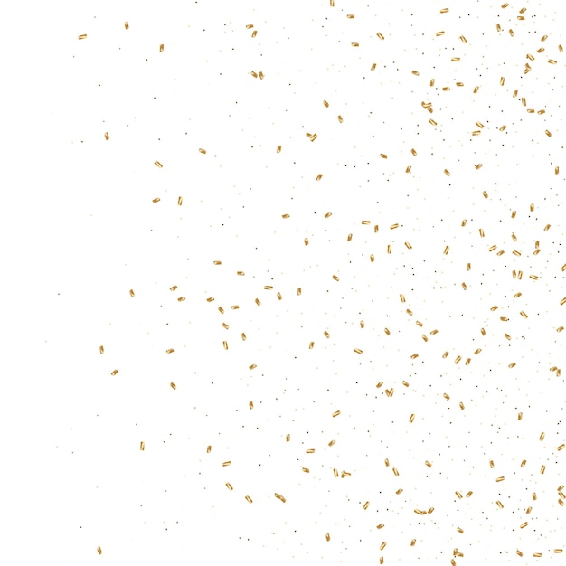 Vector gold confetti background.