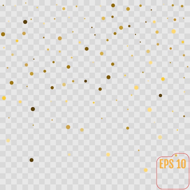 Gold confetti celebration background