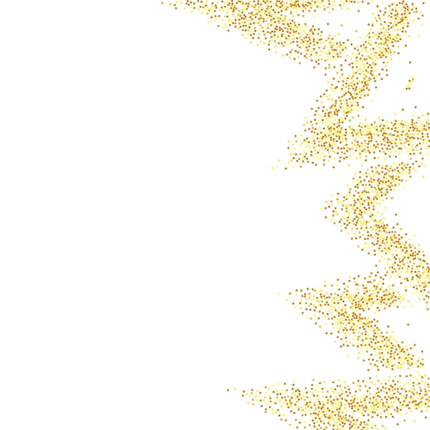 gold confetti on red. isolated golden dust particles. foil border. geometric anniversary backdrop. fluid birthday card. random bridal backdrop. vector round bokeh. abstract iridescent background.