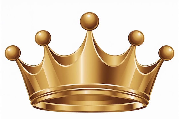 Vettore una corona d'oro con una coronad'oro su di essa