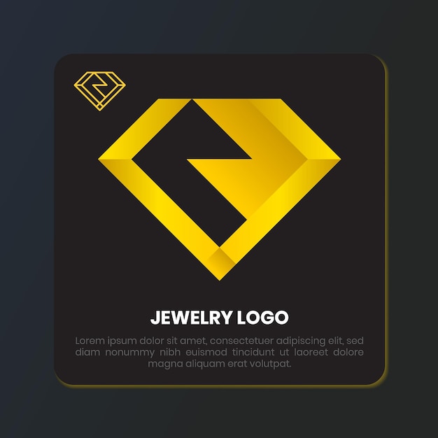 gold diamond jewelry luxury logo design