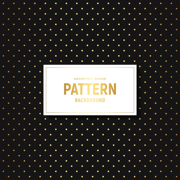 Vector gold dots seamless pattern