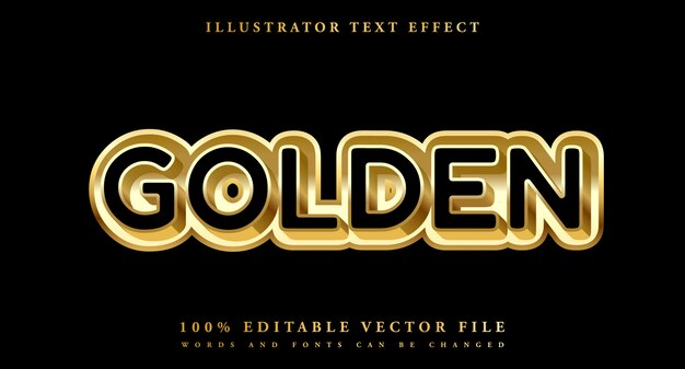 Gold Editable Text Effect   Premium