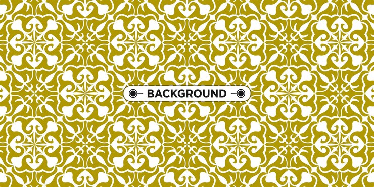 Vector gold ethnic mandala abstract geometric pattern background