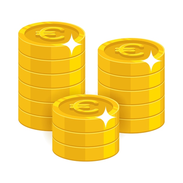 Gold euro coins