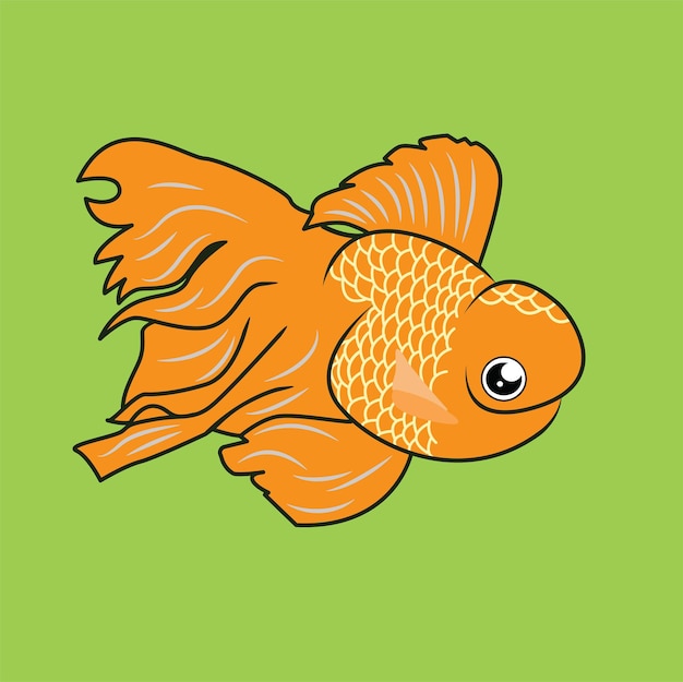 Vector gold fish