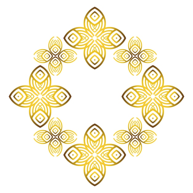 gold floral ornament design