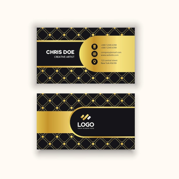 Gold Foil Visiting cards designs