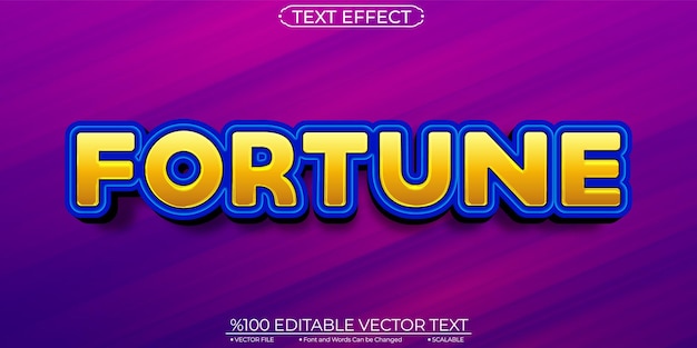 Gold Fortune Editable and Scalable Text Effect