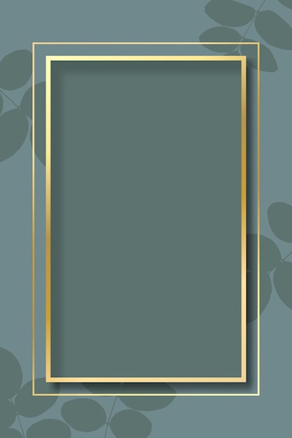 Vector gold frame background vector realistic isolated golden shiny glowing border frame