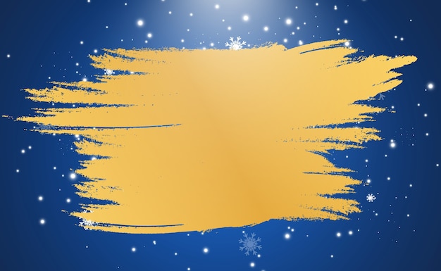 a gold frame on a blue background