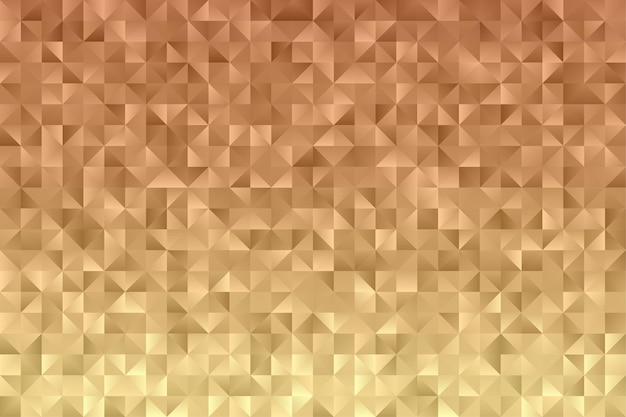 Gold geometric pattern. Golden low poly background wallpaper.