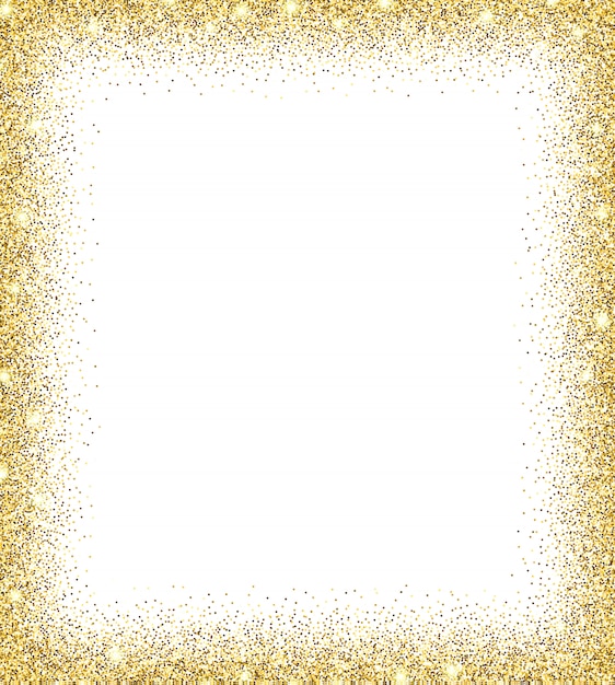 Vector gold glitter background.