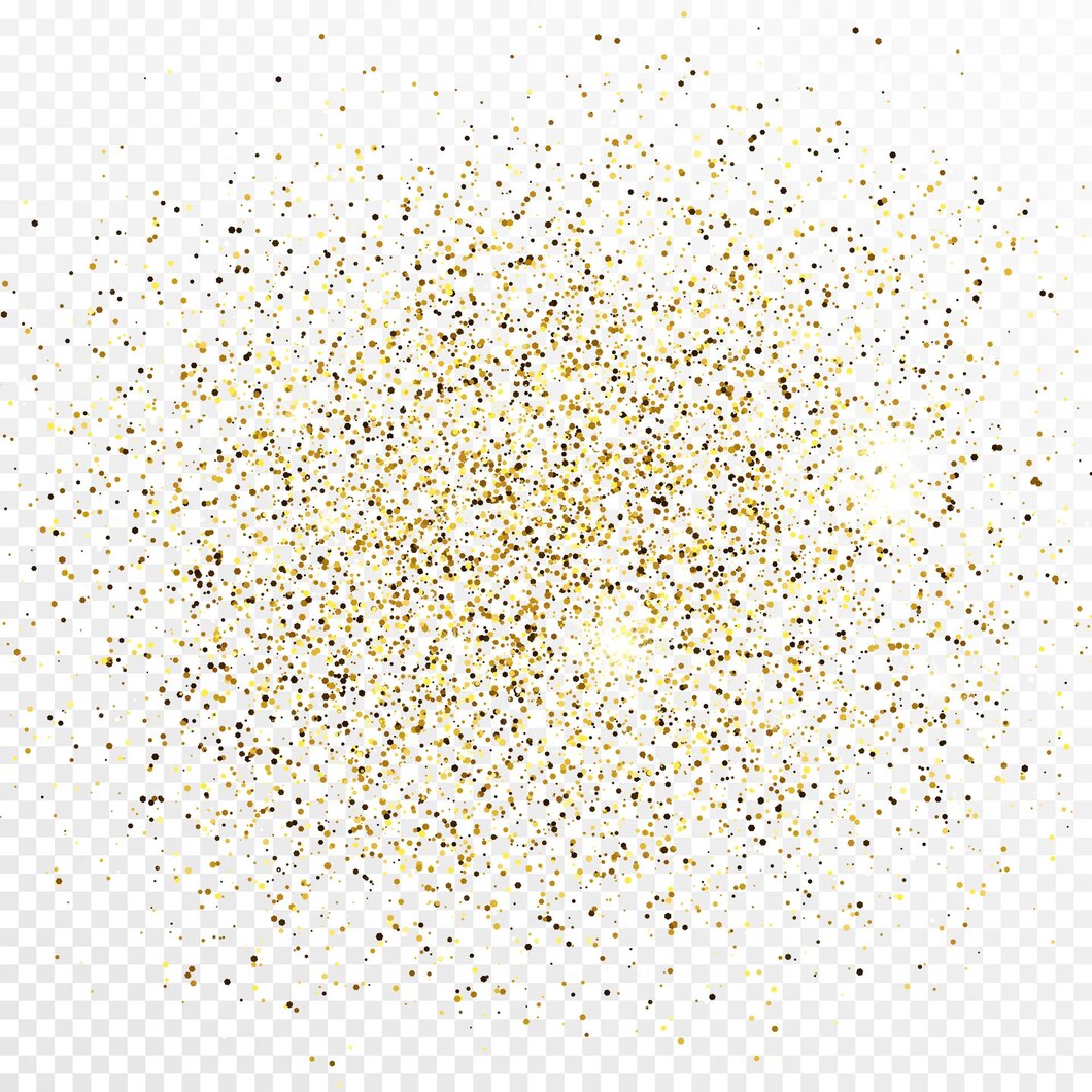 Premium Vector | Gold glitter confetti backdrop isolated on white