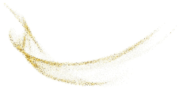 白地にゴールドのキラキラ紙吹雪ゴールドの輝き抽象的な背景ベクトル イラスト