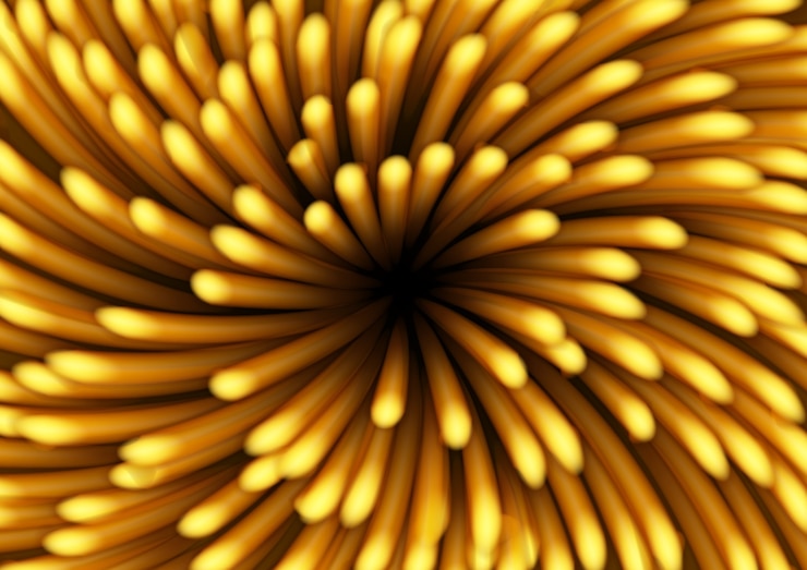 Vector gold glitter light raining