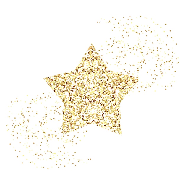 Sparkle and Shine Solid Gold Glitter Stars Cut-Outs (Other)