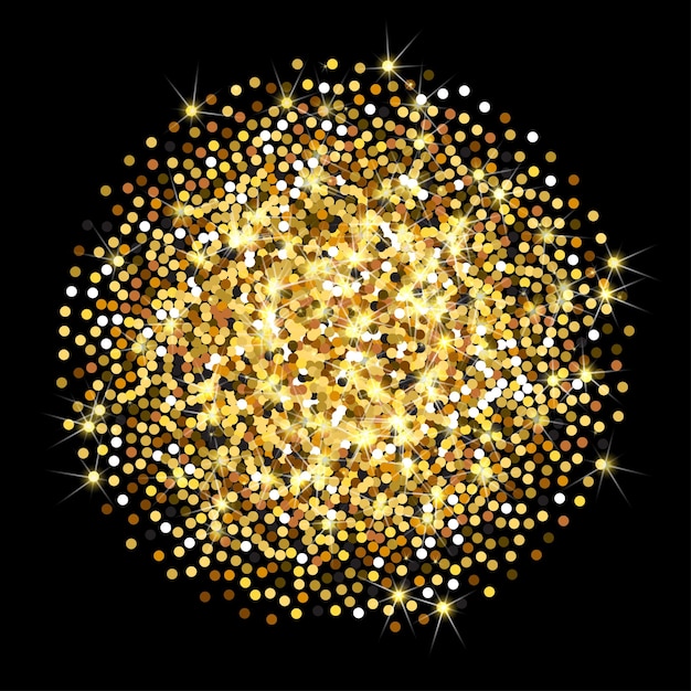 Vettore scintillio dell'oro trama vettoriale sfondo dorato scintillante particelle ambra sfondo luxory
