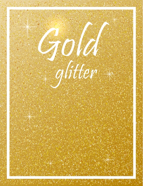 Gold glitter