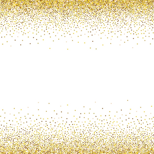 Gold glittery texture. Vector glitter golden background