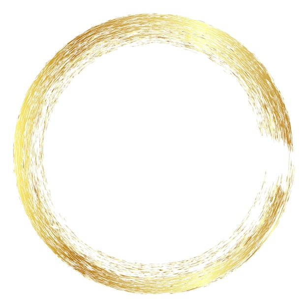 ベクトル 白い背景に黒いクレヨンから金色の金色のベクトルのシンプルなフレーム