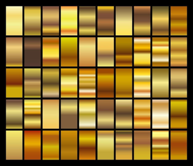 ベクトル フレーム リボン バナー コインとラベルのゴールド グラデーション セット背景ベクトル アイコン テクスチャ メタリック イラスト